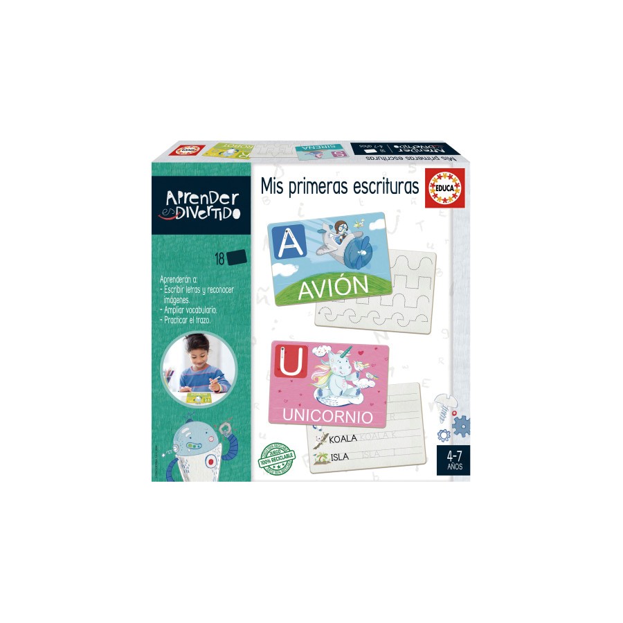 19778-JUEGO MIS PRIMERAS ESCRITURAS (COL. APRENDER ES DIVERTIDO) EDUCA BORRAS 20112