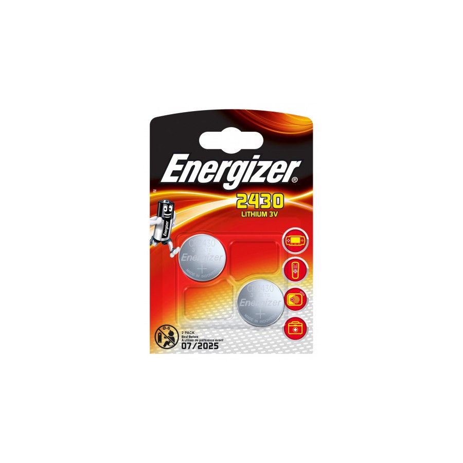1981-BLISTER 2 PILAS DE BOTON MODELO CR2430 ENERGIZER E300830301