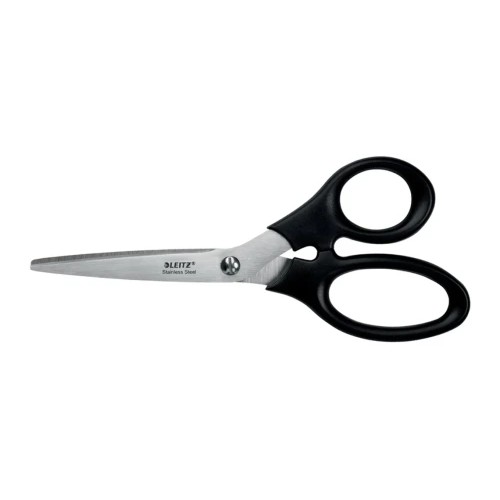 19823-TIJERAS ACERO INOXIDABLE 185 MM (BLISTER CARTON), NEGRO LEITZ 54240095