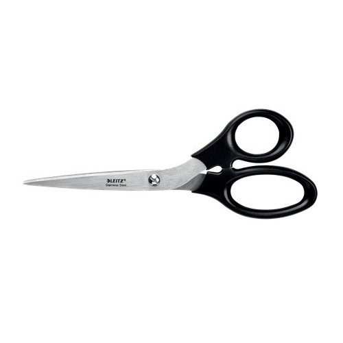 19824-TIJERAS ACERO INOXIDABLE 200 MM (BLISTER CARTON), NEGRO LEITZ 54250095