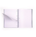 19837-LIBRETA CON ESPIRAL, PAPEL CUADRICULADO, 80 HOJAS A4, SERIE 1918, BEIGE MILAN 57143E80BG