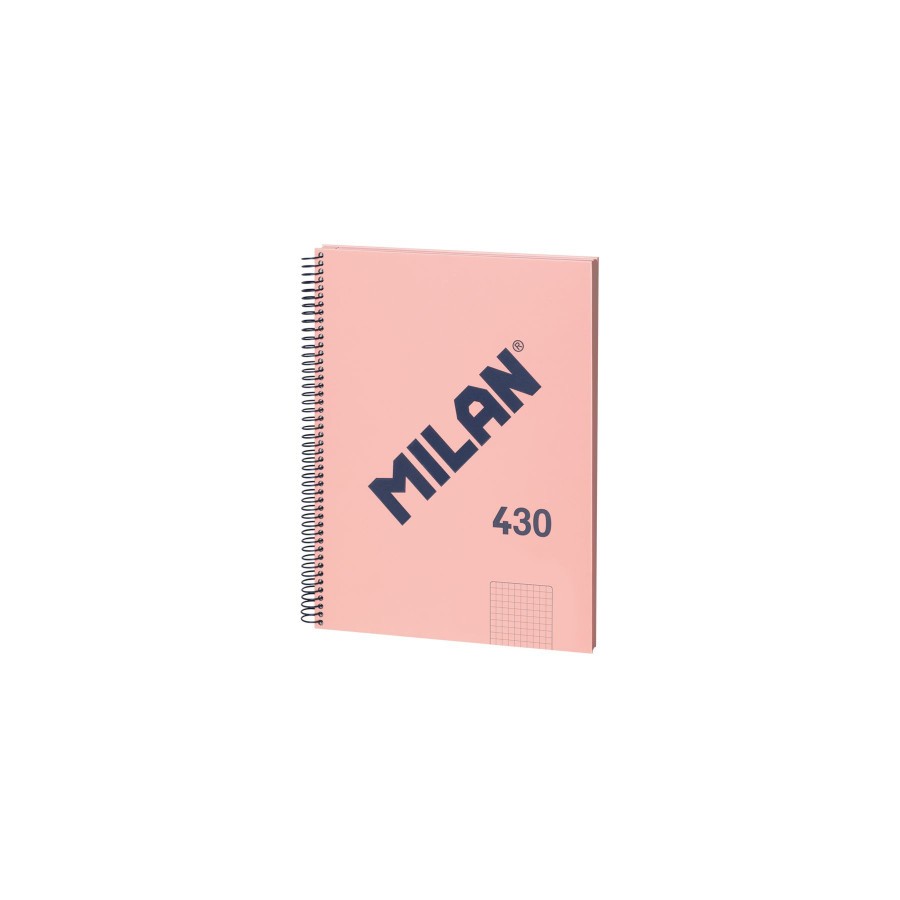19840-LIBRETA CON ESPIRAL, PAPEL CUADRICULADO, 80 HOJAS A4, SERIE 1918, ROSA MILAN 57143E80P