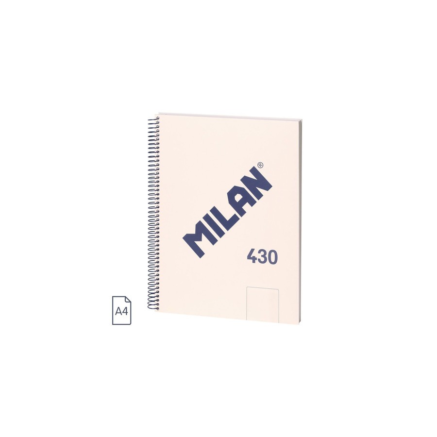19852-CUADERNO A4 CON ESPIRAL Y TAPA DURA, 80 HOJAS BLANCAS DE 95 GR/M, COLECCION 430 SINCE 1918, BEIGE MILAN 57141E80BG