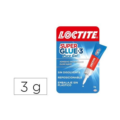 19904-LOCTITE SUPERGLUE-3 GEL REPOSICIONABLE BL 3 GR LOCTITE 2943113