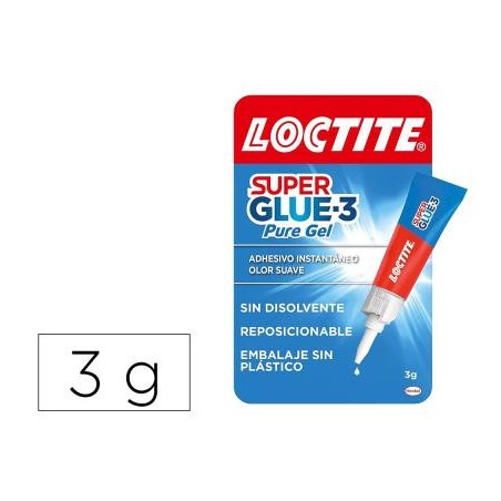 19904-LOCTITE SUPERGLUE-3 GEL REPOSICIONABLE BL 3 GR LOCTITE 2943113