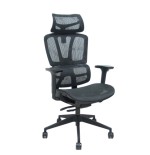 19952-SILLA PRO537 TRASLACK MALLA NEGRA BRAZOS 3D RUEDAS NAILON 60 MM FOROL BY PIQUERAS Y CRESPO 537TKM840B3DRN60