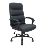 19954-SILLON OPTI545 SIMILPIEL NEGRO BASE METALICA NEGRA FOROL BY PIQUERAS Y CRESPO 545BSP840