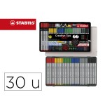 19975-ESTUCHE METAL CREATIVE TIPS - ARTY PASTEL 30 UDS.1 UD. C/PUNTA 34,60,47,26,95,46. NOV. ENE. 2024 STABILO 89/30-6-2