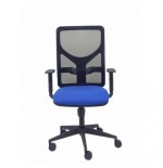 2000-SILLA MODELO MOTILLA MALLA NEGRA BRAZO REGULABLE ASIENTO BALI AZUL PIQUERAS Y CRESPO 21SBALI229B10