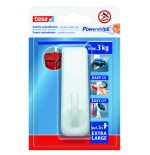 20033-BLISTER GANCHO ADHESIVO XL RECTANGULAR POWERSTRIPS 3KG BLANCO TESA 59029-00001-00
