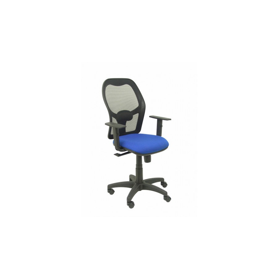 2004-SILLA MODELO ALOCEN MALLA NEGRA BRAZO REGULABLE ASIENTO BALI AZUL PIQUERAS Y CRESPO 345SNB229B10
