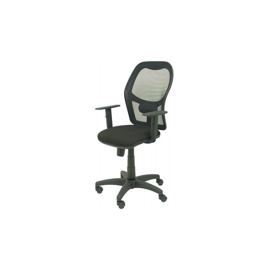 2006-SILLA MODELO ALOCEN MALLA NEGRA BRAZO REGULABLE ASIENTO BALI NEGRO PIQUERAS Y CRESPO 345SNBALI840B10