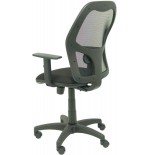 2008-SILLA MODELO ALOCEN MALLA NEGRA BRAZO REGULABLE ASIENTO BALI NEGRO PIQUERAS Y CRESPO 345SNBALI840B10