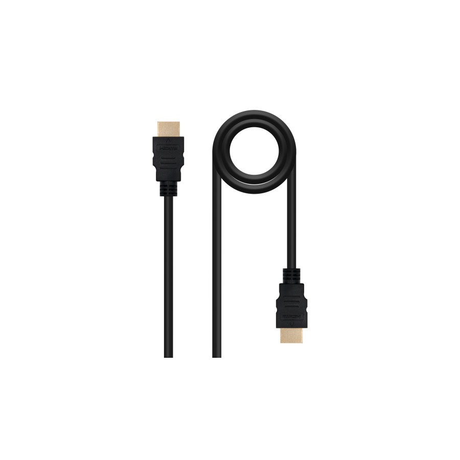 20135-Nanocable Cable HDMI alta velocidad / HEC, A/M-A/M, Negro, 10 m