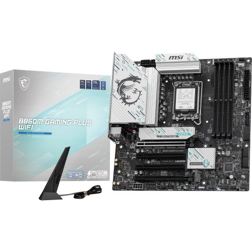 20217-PLACA MSI B860M GAMING PLUS WIFI,INTEL,1851,B860,4DDR5,USB 10GBPS,WIFI,MATX