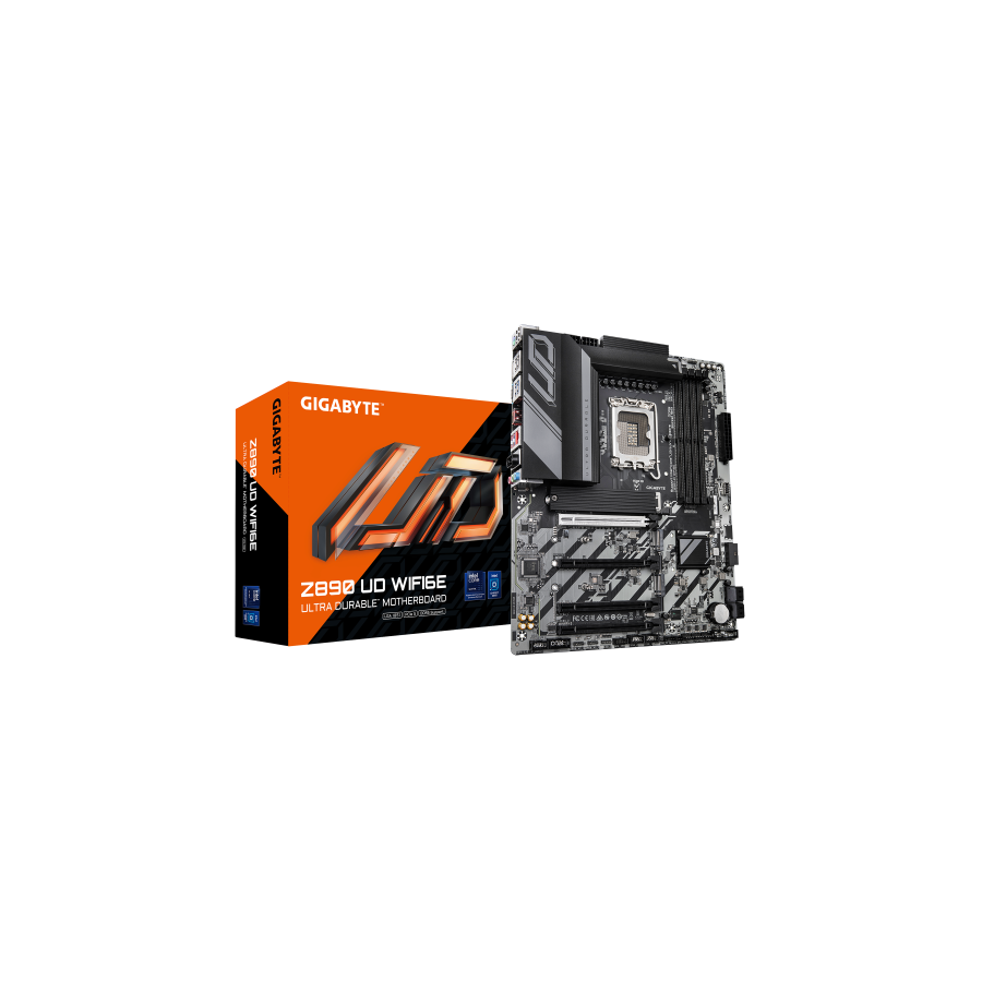 20226-GIGABYTE Placa base Z890 UD WIFI6E - Compatible con CPUs Intel Core Ultra (Serie 2), VRM de 12+1+2 fases, hasta 88