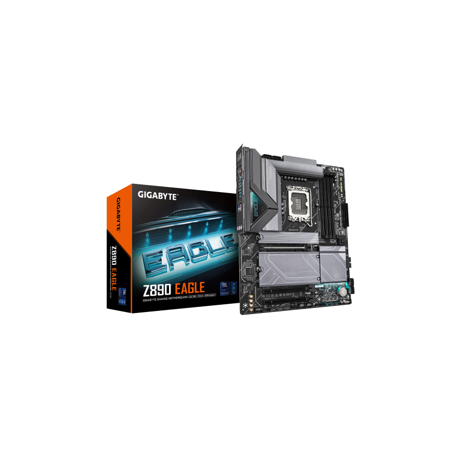 20230-GIGABYTE Z890 EAGLE Placa Base - Compatible con CPUs Intel Core Ultra (Serie 2), VRM de 14+1+2 fases, hasta 8800MH