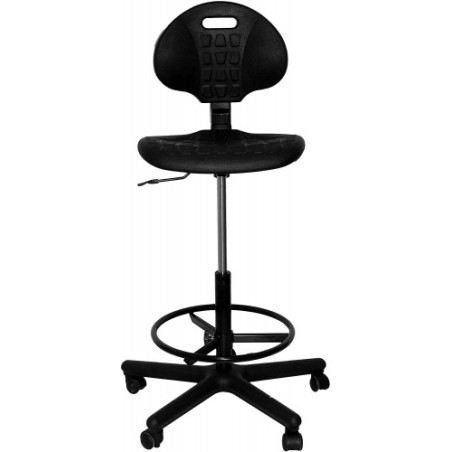 2026-TABURETE MODELO PATERNA POLIURETANO NEGRO PIQUERAS Y CRESPO T31