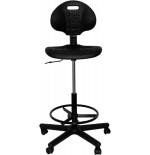 2026-TABURETE MODELO PATERNA POLIURETANO NEGRO PIQUERAS Y CRESPO T31