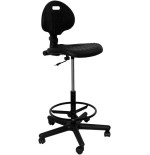 2027-TABURETE MODELO PATERNA POLIURETANO NEGRO PIQUERAS Y CRESPO T31