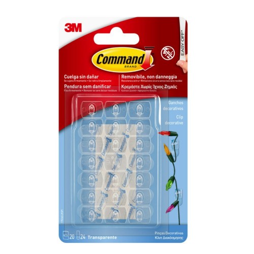 20282-BLISTER 3 GANCHOS ADHESIVOS BLANCO PEQUENOS CON PUNTA ALAMBRE HASTA 225G COMMAND 17067 3M 7100269665