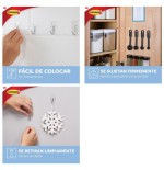 20283-BLISTER 3 GANCHOS ADHESIVOS BLANCO PEQUENOS CON PUNTA ALAMBRE HASTA 225G COMMAND 17067 3M 7100269665