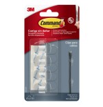 20287-BLISTER 4 CLIPS ADHESIVOS TRANSPARENTES PARA CABLES REDONDOS COMMAND 17017CLR 3M 7100309226