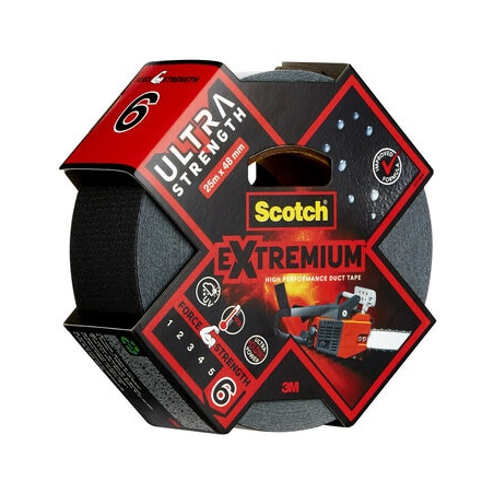 20289-ROLLO CINTA AMERICANA ALTAS PRESTACIONES EXTREMIUM ULTRA DT17 NEGRO 48MM X 25M SCTOCH 7100205699