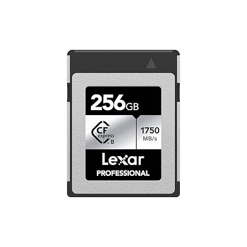 20335-LEXAR 256GB PROFESSIONAL CFEXPRESS TYPE B CARD SILVER, UP TO 1750MB/S READ 1300MB/S WRITE