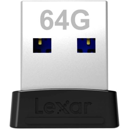 20342-LEXAR JUMPDRIVE USB 3.1 S47 64GB BLACK PLASTIC HOUSING, UP TO 250MB/S