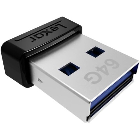 20344-LEXAR JUMPDRIVE USB 3.1 S47 64GB BLACK PLASTIC HOUSING, UP TO 250MB/S