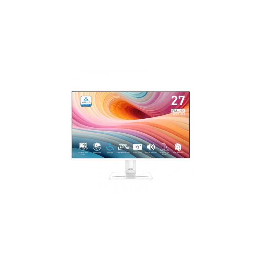 20358-MSI MONITOR PRO MP275W E2. 27" IPS PLANO. 1920x1080 . 120HZ. BLANCO