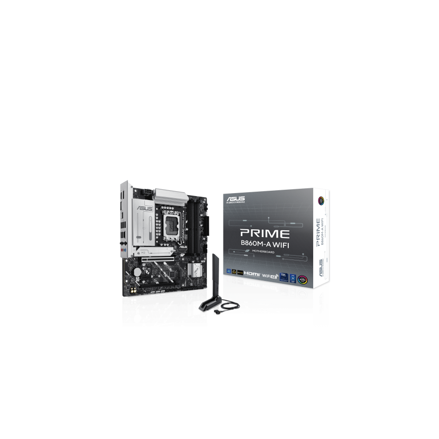 20374-ASUS PRIME B860M-A WIFI Intel B860 LGA 1851 (Socket V1) micro ATX