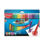 2038-CAJA DE 24 CERAS PLASTICLEAN COLOR´PEPS COLORES SURTIDOS MAPED 862013