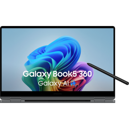 20414-Samsung Galaxy Book5 360 Intel Core Ultra 5 226V Portatil 39,6 cm (15.6") Pantalla tactil Full HD 16 GB LPDDR5x-SD