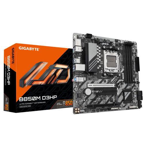 20423-GIGABYTE B850M D3HP Placa Base - Procesadores AMD Ryzen Serie 9000, 5+2+2 fases VRM digitales, hasta 8200MHz DDR5