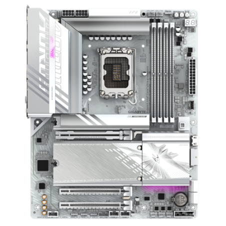 20432-GIGABYTE B860 AORUS ELITE WIFI7 ICE Placa base - CPUs Intel Core Ultra, VRM de 14+1+2+1 fases, hasta 9200MHz DDR5,