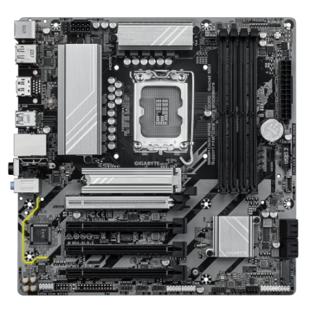 20445-GIGABYTE B860M DS3H WIFI6E Placa base - CPUs Intel Core Ultra, VRM de 5+1+2+1 fases, hasta 9066MHz DDR5, 1xPCIe 5.