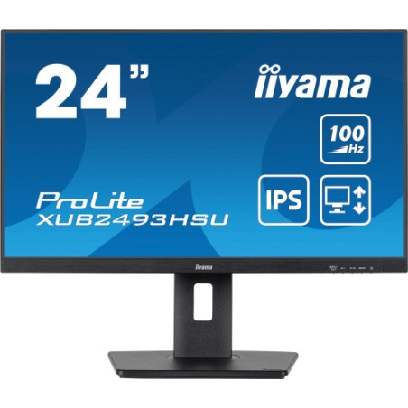 20512-MONITOR IIYAMA 24" PANEL IPS CON USB , HUB  100HZ  Y AJUSTABLE EN ALTURA