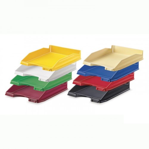 2058-BANDEJA APILABLE DE PLASTICO 350X250X65 MM. COLOR VERDE FAIBO 93-04