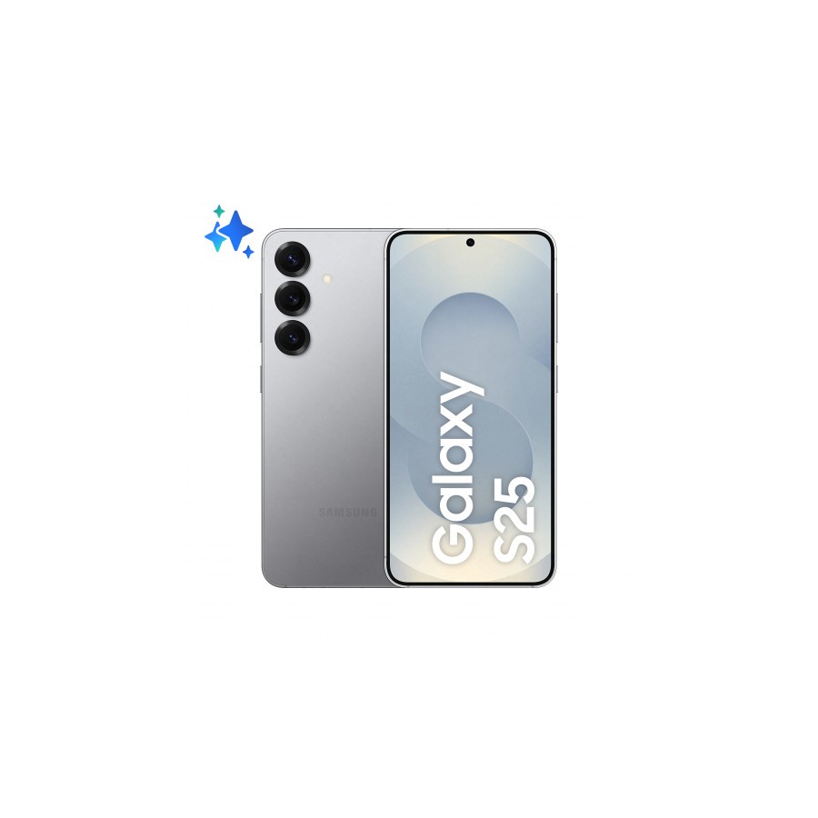 20656-Samsung Galaxy S25 15,8 cm (6.2") SIM doble Android 15 5G USB Tipo C 12 GB 256 GB 4000 mAh Plata