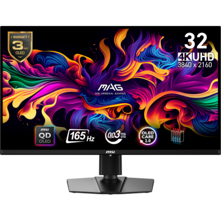 20725-MSI MAG 321UP QD-OLED pantalla para PC 80 cm (31.5") 3840 x 2160 Pixeles 4K Ultra HD Negro