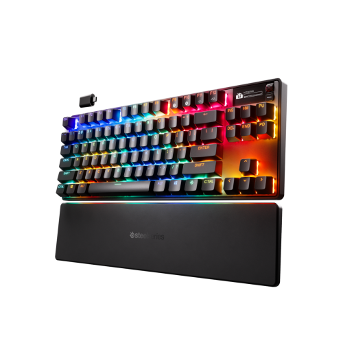 20738-Steelseries APEX PRO TKL WIRELESS GEN 3 teclado Juego USB + RF Wireless + Bluetooth Ingles de EE. UU. Negro