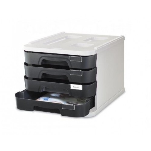 2079-MODULO DE 4 CAJONES POLIESTIRENO NEGRO FAIBO 1000M-02