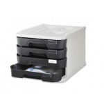 2079-MODULO DE 4 CAJONES POLIESTIRENO NEGRO FAIBO 1000M-02