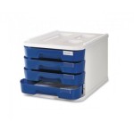 2085-MODULO DE 4 CAJONES POLIESTIRENO AZUL OSCURO FLUOR FAIBO 1000M-52