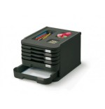 2088-MODULO DE 8 CAJONES POLIESTIRENO NEGRO FAIBO 1008-02