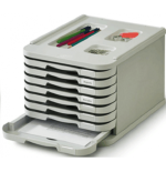 2089-MODULO DE 8 CAJONES POLIESTIRENO GRIS FAIBO 1008-08