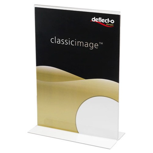 2114-Deflecto 47901 portacartel y stand de informacion Portacarteles A5 Poliestireno (PS) Transparente