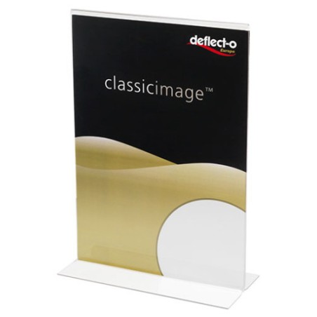 2114-Deflecto 47901 portacartel y stand de informacion Portacarteles A5 Poliestireno (PS) Transparente
